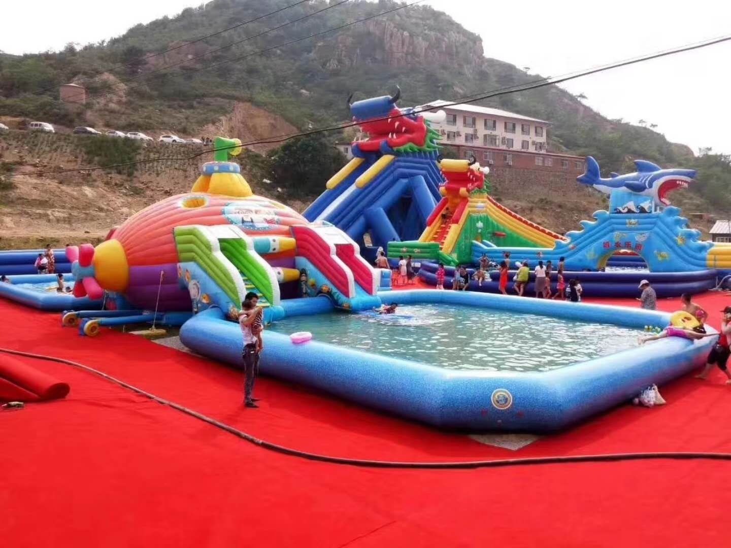 潍城深海潜艇儿童乐园充气游泳池